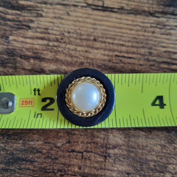 Black and Gold Button Assortment Plastic Shank Style Mixed Lot of 26 - Picture 4 of 5